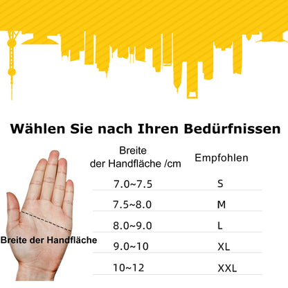 Anti-slip riding gloves with reflective half fingers, sizes S-XXL, ROCKBROS