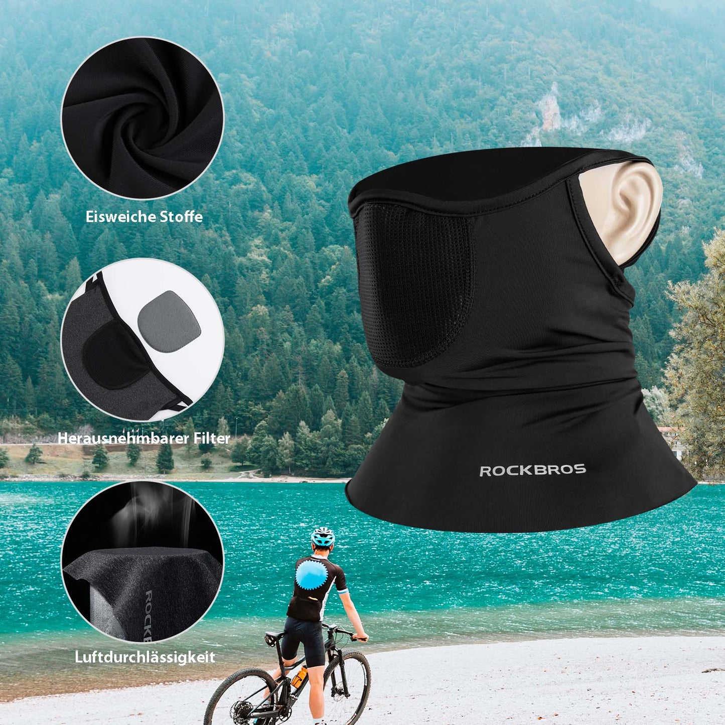 Multifunctional Breathable Balaclavas, Unisex Face Covering, ROCKBROS