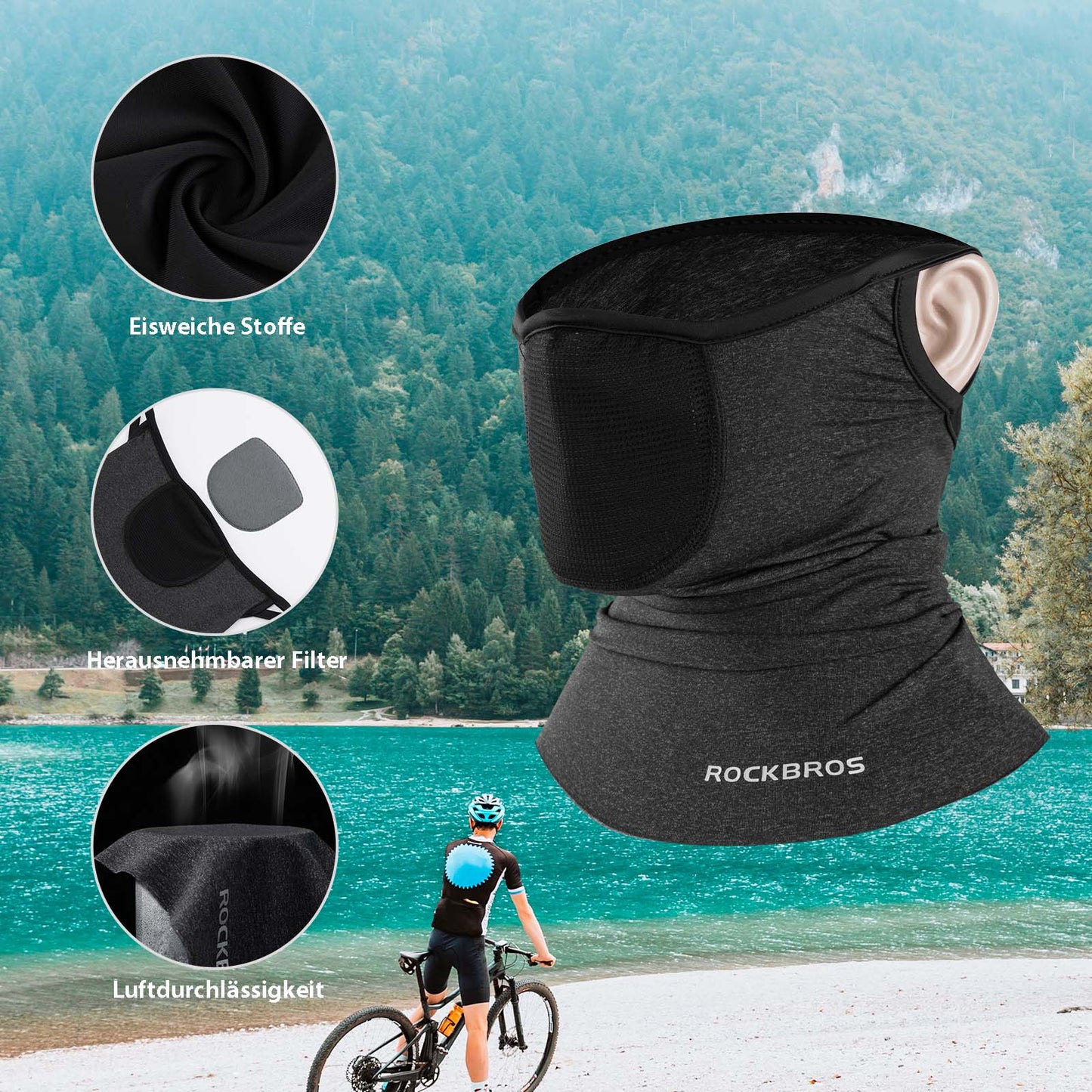 Multifunctional Breathable Balaclavas, Unisex Face Covering, ROCKBROS