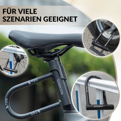 U-lock Bicycle Lock High Security Locks Waterproof ROCKBROS