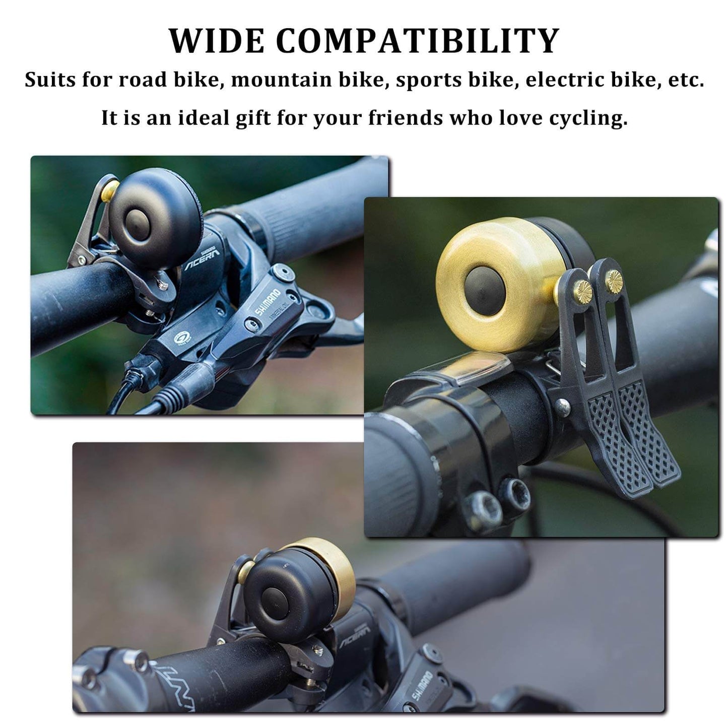 Classic Brass Bicycle Bell Mini Bicycle Bells 1-2 Ringtone ROCKBROS