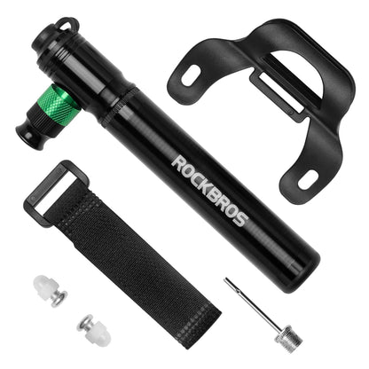 CO2 bicycle pump 110 PSI aluminum mini pump black ROCKBROS