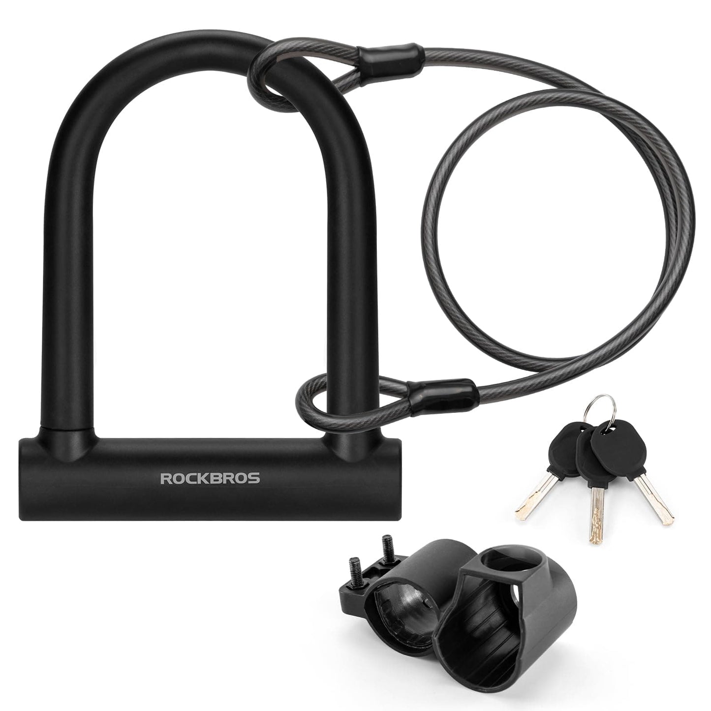 ROCKBROS alloy U-lock for bicycles and motorcycles