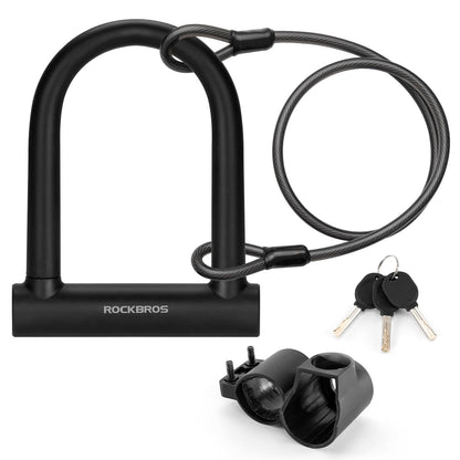 ROCKBROS alloy U-lock for bicycles and motorcycles