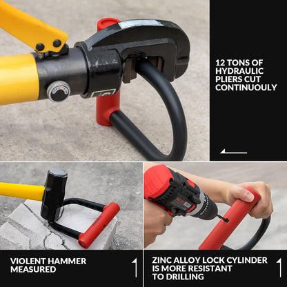 ROCKBROS alloy U-lock for bicycles and motorcycles