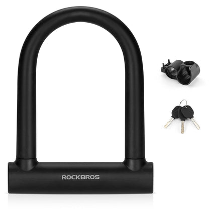 ROCKBROS alloy U-lock for bicycles and motorcycles