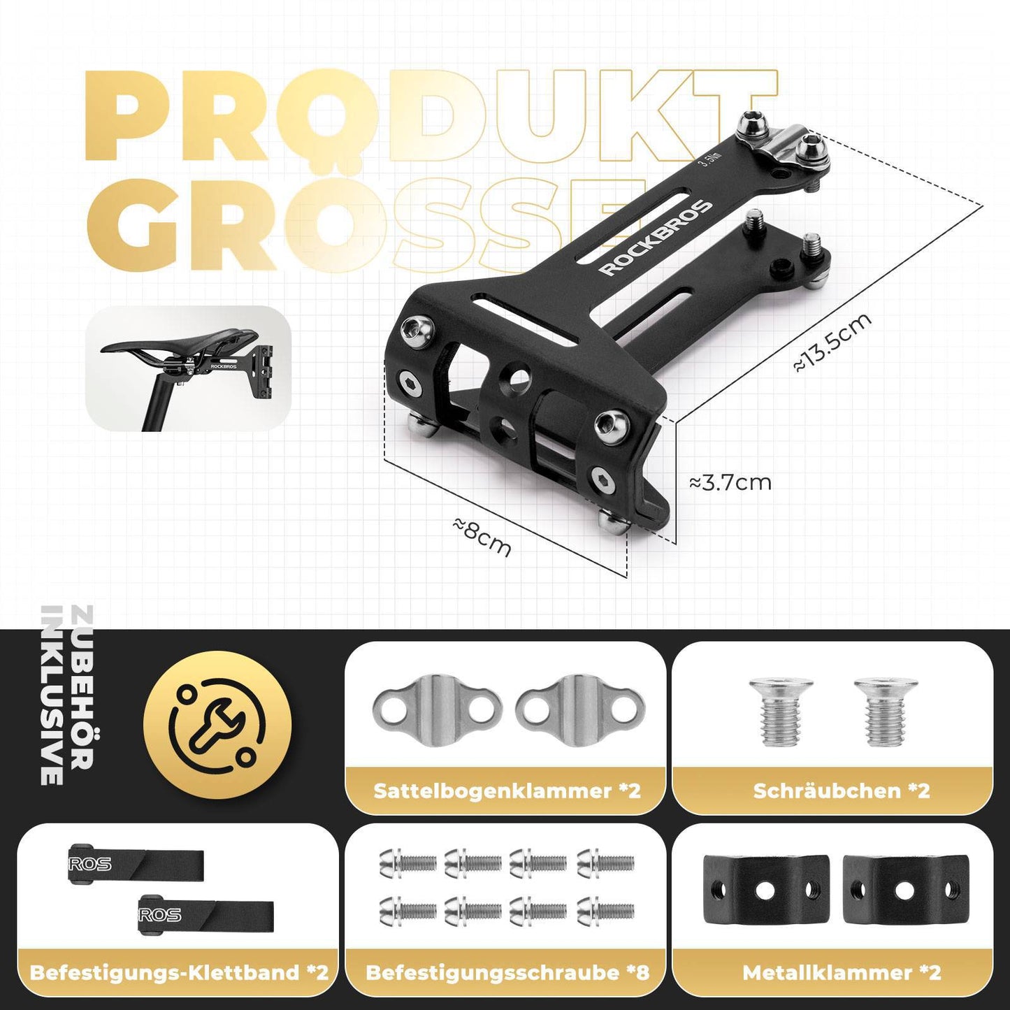 Bicycle Bottle Holder Adapter Aluminum Adjustable Mount ROCKBROS