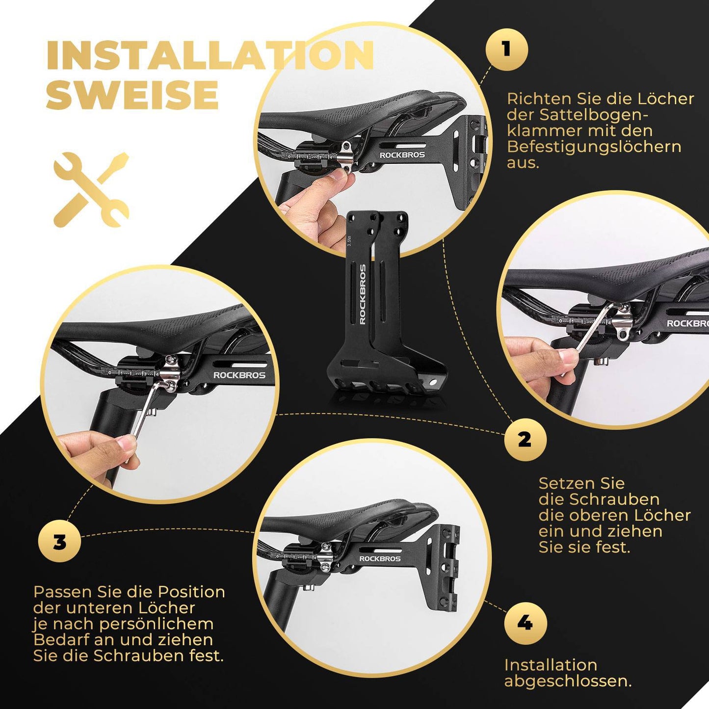 Bicycle Bottle Holder Adapter Aluminum Adjustable Mount ROCKBROS