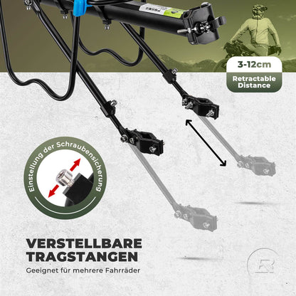 Bicycle luggage rack with reflector and quick release, 24-29 inch, ROCKBROS