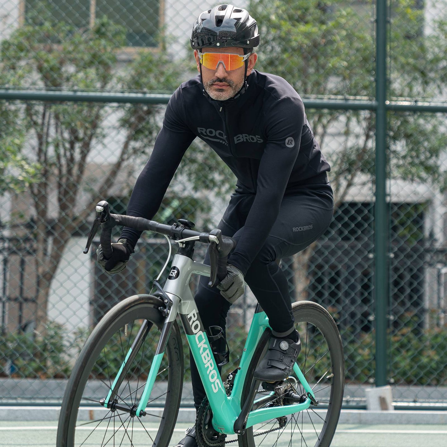 Winter cycling jacket, windproof cycling apparel, sporty, ROCKBROS