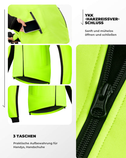 Cycling Jacket & Pants Winter Cycling Suit Bright Green ROCKBROS