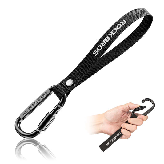 Multifunctional bicycle carabiner hook with durable strap ROCKBROS