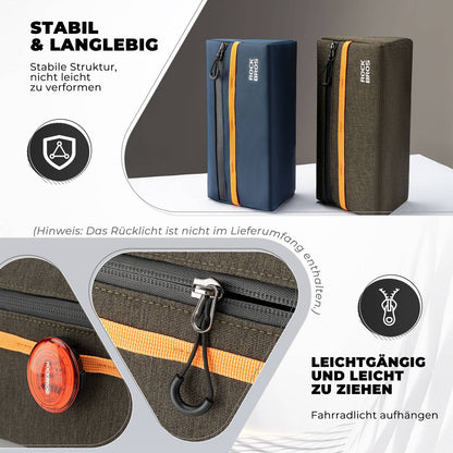 Bicycle handlebar bag, bicycle bag, bicycle basket, 6 colors, approx. 1.3L, ROCKBROS