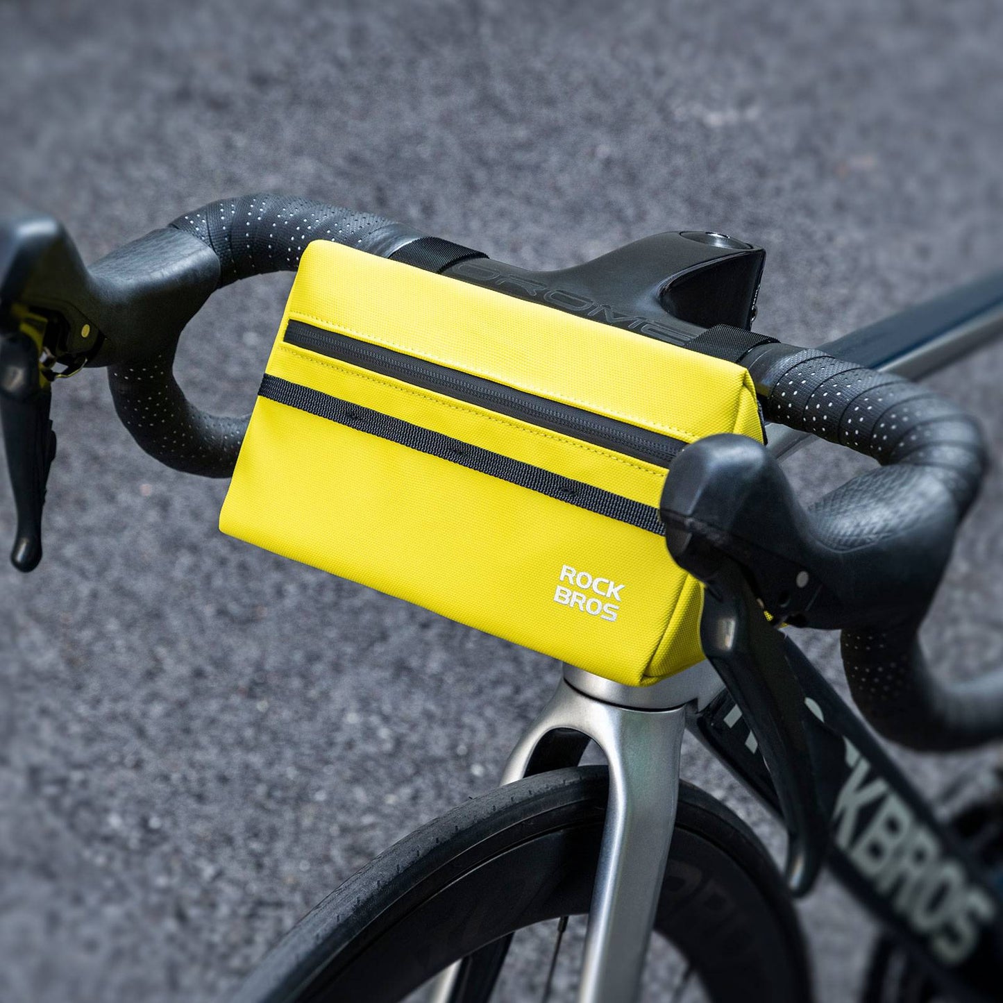 Bicycle handlebar bag, bicycle bag, bicycle basket, 6 colors, approx. 1.3L, ROCKBROS