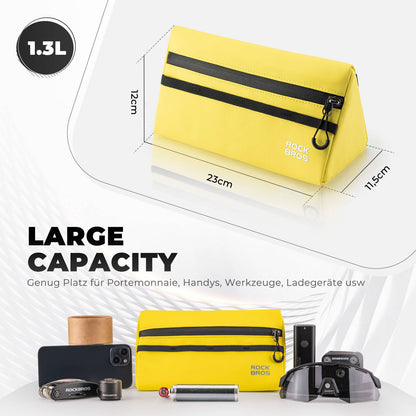 Bicycle handlebar bag, bicycle bag, bicycle basket, 6 colors, approx. 1.3L, ROCKBROS