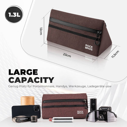 Bicycle handlebar bag, bicycle bag, bicycle basket, 6 colors, approx. 1.3L, ROCKBROS