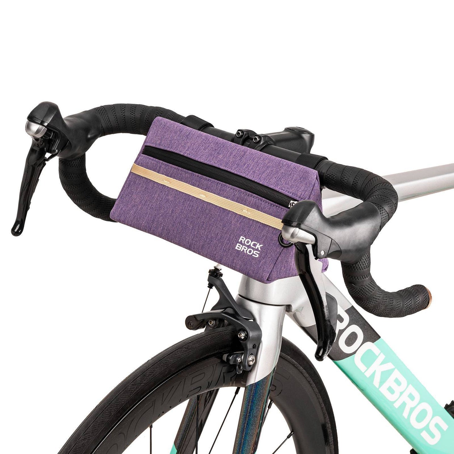 Bicycle handlebar bag, bicycle bag, bicycle basket, 6 colors, approx. 1.3L, ROCKBROS