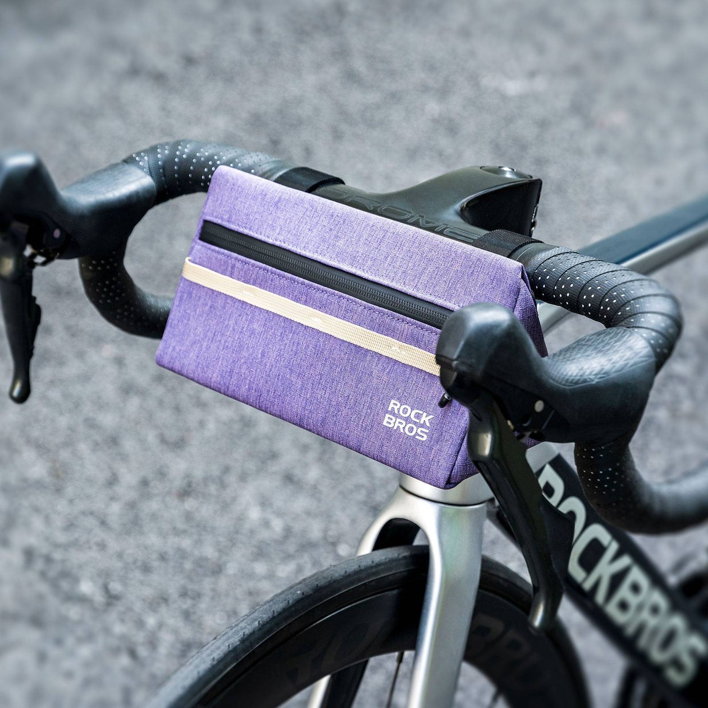 Bicycle handlebar bag, bicycle bag, bicycle basket, 6 colors, approx. 1.3L, ROCKBROS