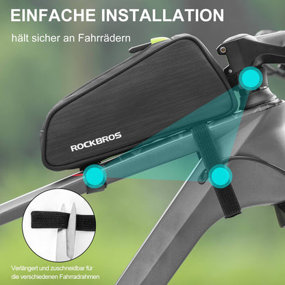 Bicycle top tube bag/saddle bag 1.1L with internal compartments ROCKBROS