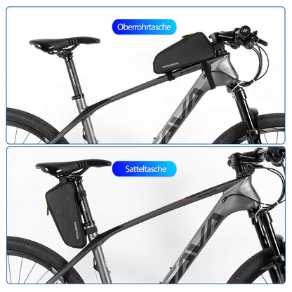 Bicycle top tube bag/saddle bag 1.1L with internal compartments ROCKBROS