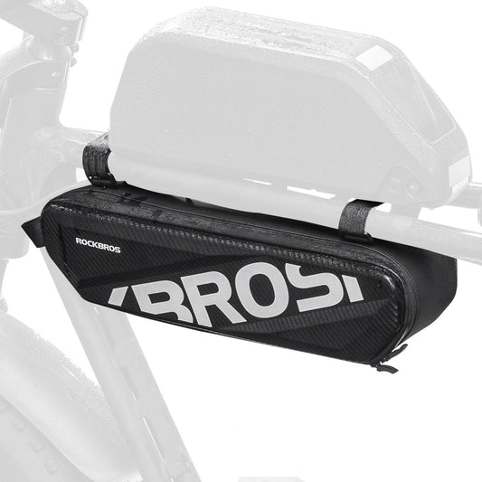 Bicycle Frame Bag Waterproof Top Tube Bag 4.5L Black ROCKBROS