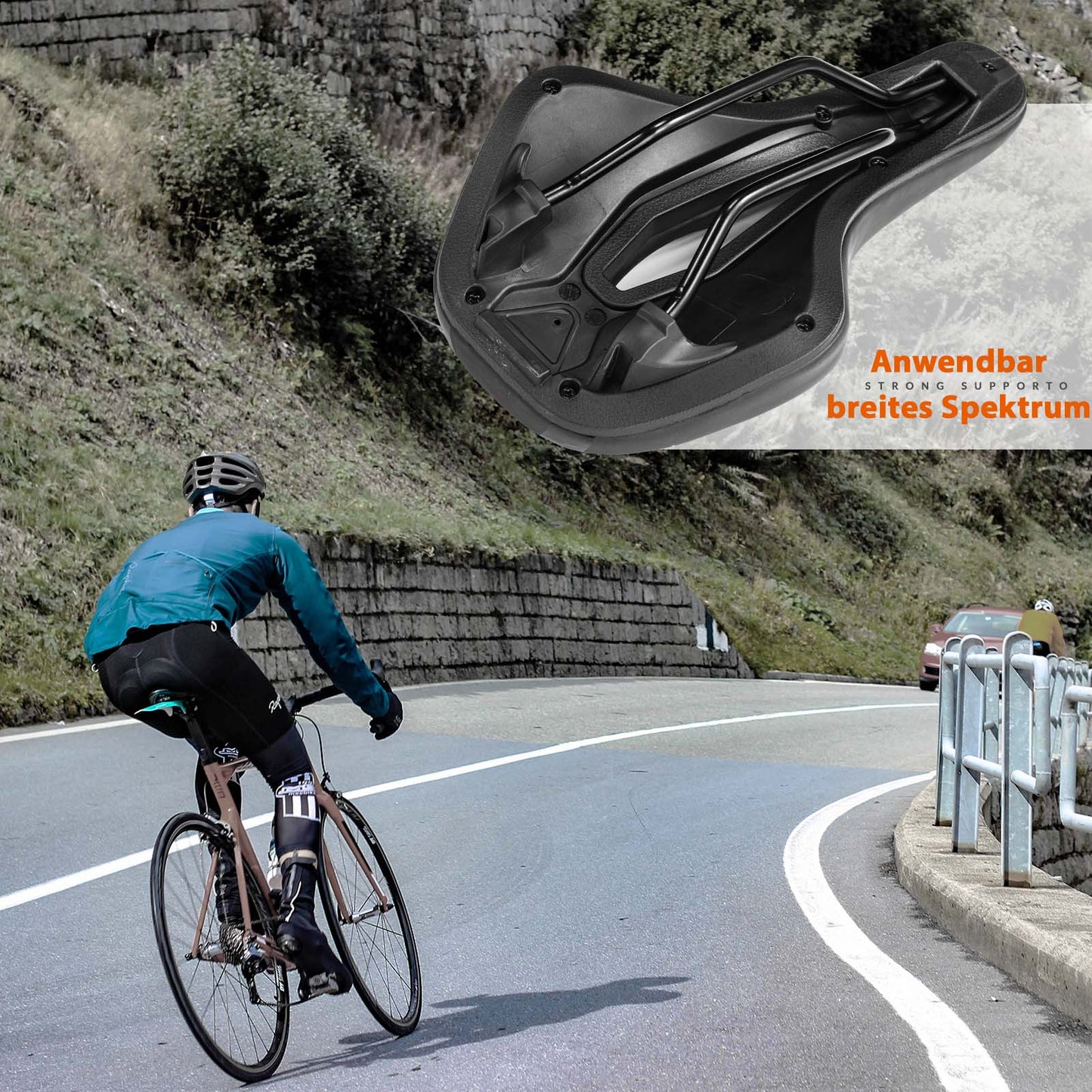 Bicycle Saddle Ergonomic Shock-Absorbing Bicycle Saddle Unisex ROCKBROS