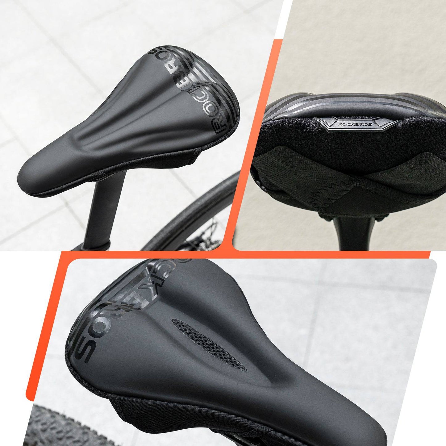 Bicycle Saddle Cover Gel Padded Soft Bicycle Seat Cover ROCKBROS