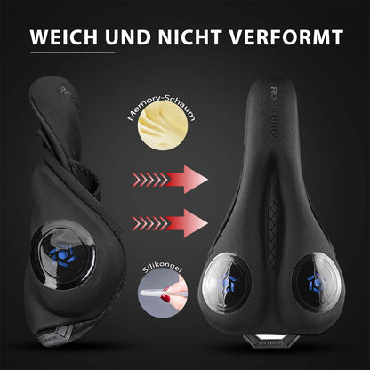 Bicycle Saddle Cover Gel Saddle Cover Black ROCKBROS