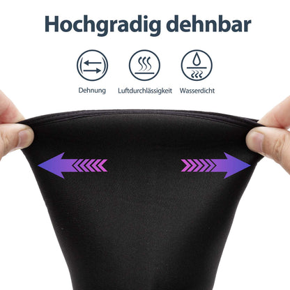 Winter cycling overshoes, warm overshoes for cycling, black, ROCKBROS