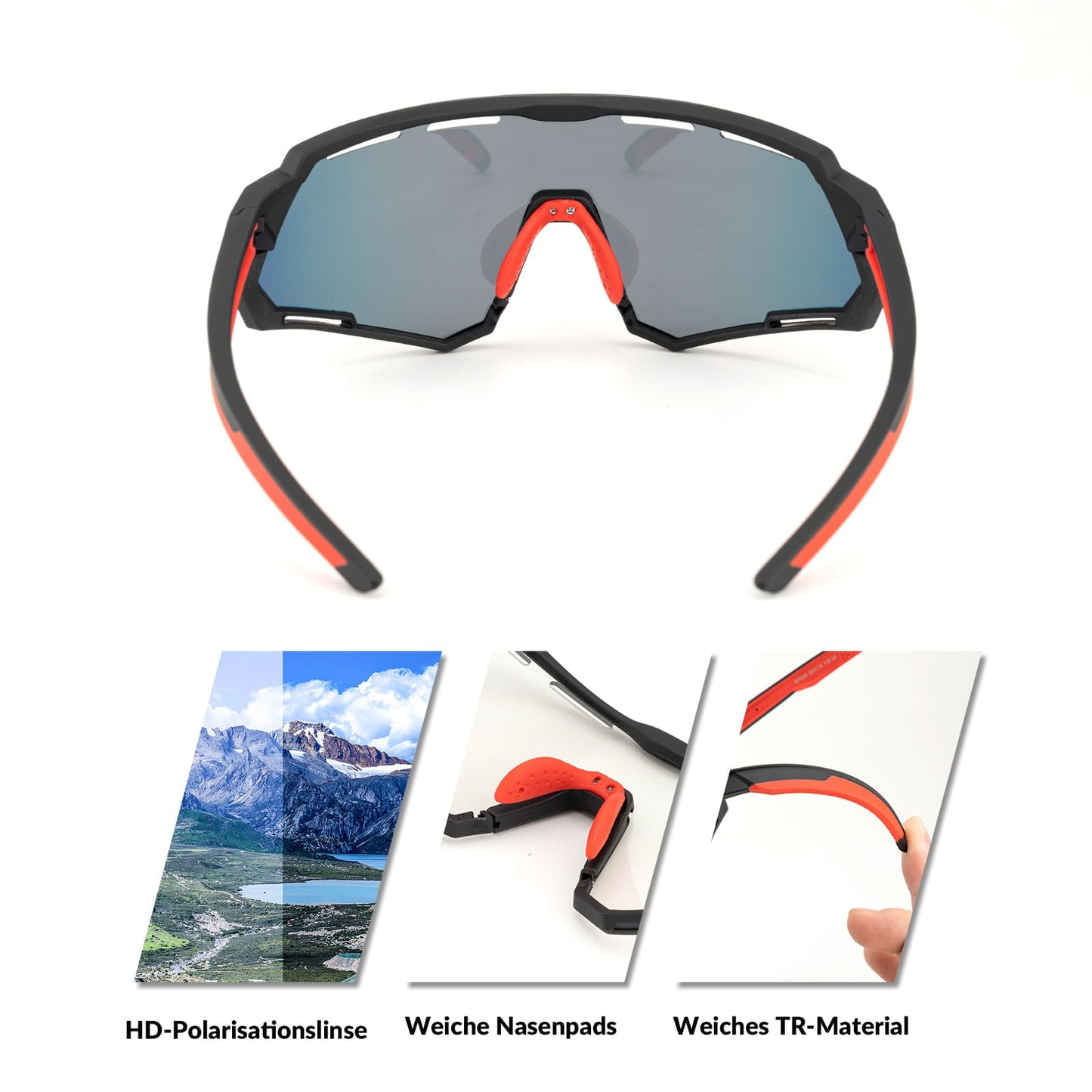 Cycling glasses 2-in-1 sports glasses polarized & photochromic ROCKBROS