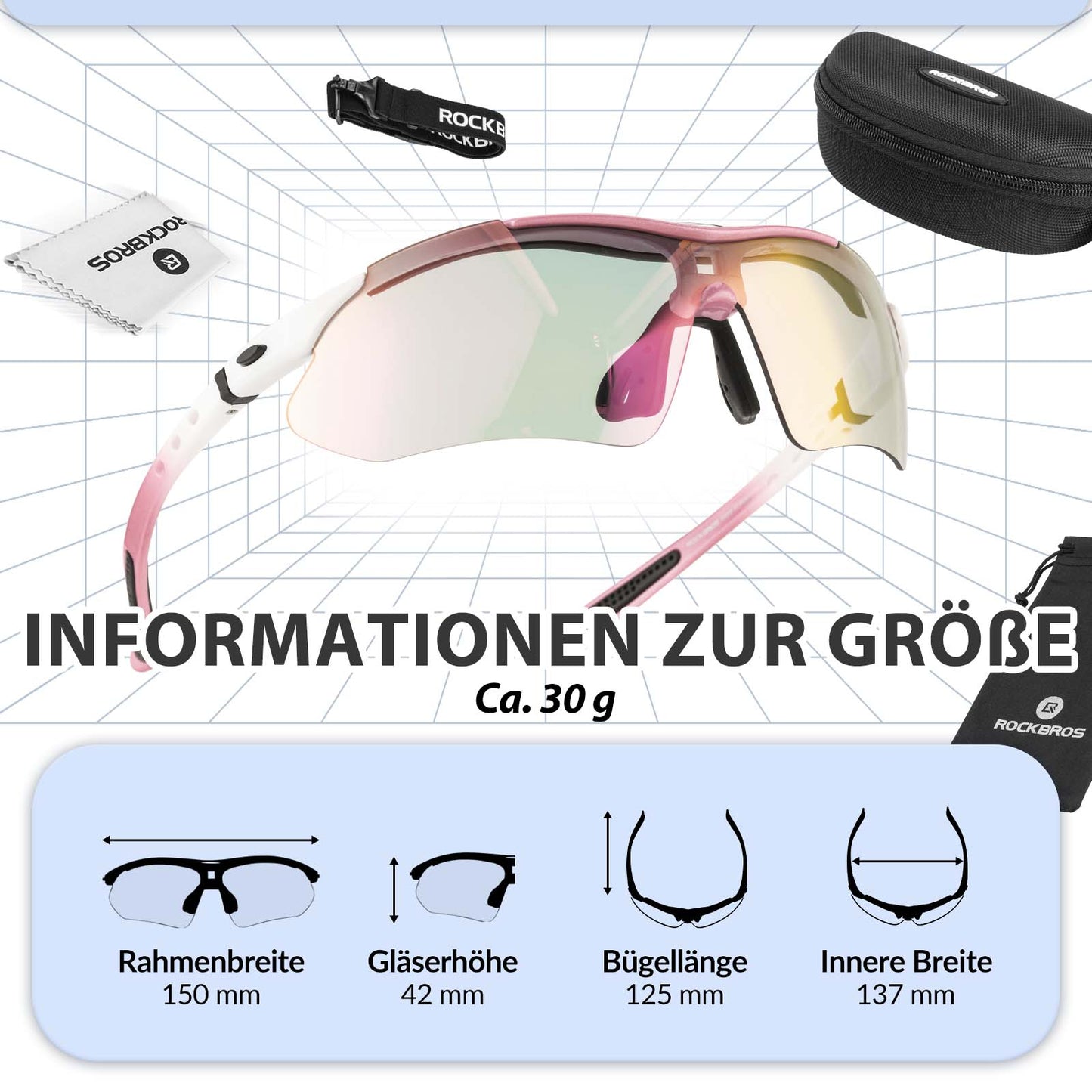 Cycling glasses, photochromic glasses, sunglasses, UV 400 protection, ROCKBROS