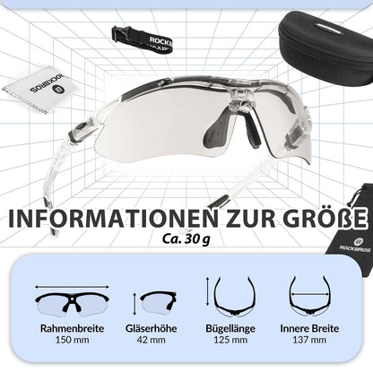 Cycling glasses, photochromic glasses, sunglasses, UV 400 protection, ROCKBROS