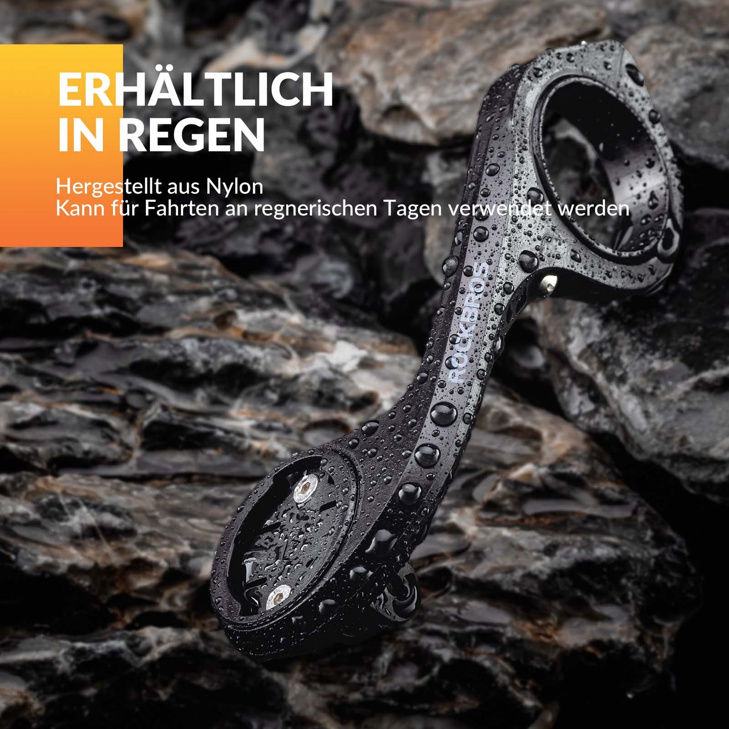 Bike computer mount compatible with Garmin/iGPSPORT for handlebars 32-35mm ROCKBROS