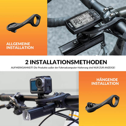 Bike computer mount compatible with Garmin/iGPSPORT for handlebars 32-35mm ROCKBROS