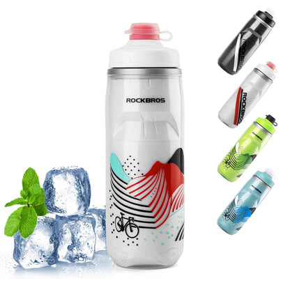 620 ml cycling bottle, sports bottle with 5-hour cooling function, ROCKBROS