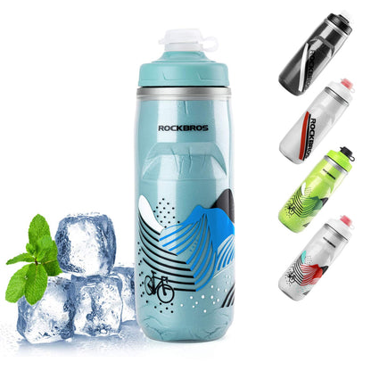 620 ml cycling bottle, sports bottle with 5-hour cooling function, ROCKBROS
