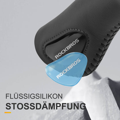 Bicycle leather grips for handlebars with a 22.2 mm diameter, ROCKBROS