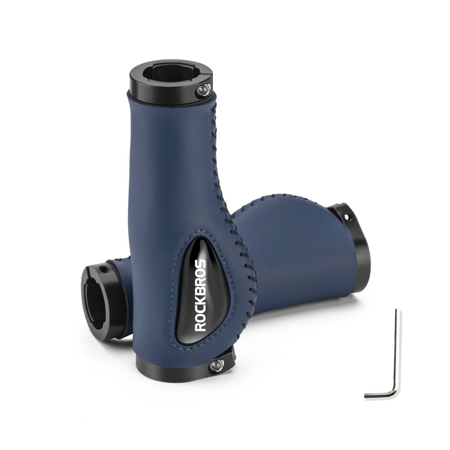 Bicycle leather grips for handlebars with a 22.2 mm diameter, ROCKBROS