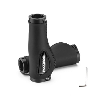 Bicycle leather grips for handlebars with a 22.2 mm diameter, ROCKBROS