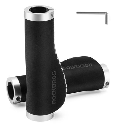 Bicycle leather grips for handlebars with a 22.2 mm diameter, ROCKBROS