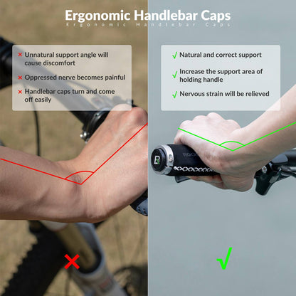 Bicycle leather grips for handlebars with a 22.2 mm diameter, ROCKBROS