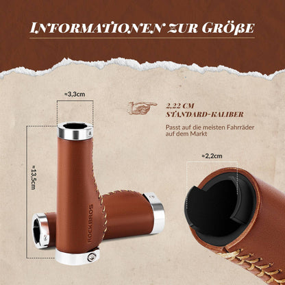 Retro MTB handlebar grips, ergonomic design, ROCKBROS