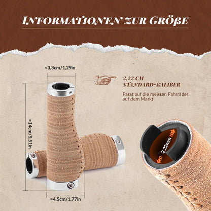 Retro MTB handlebar grips, ergonomic design, ROCKBROS