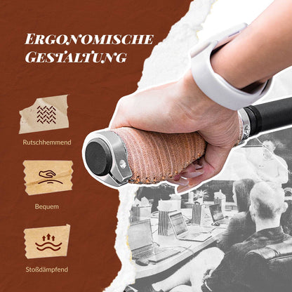 Retro MTB handlebar grips, ergonomic design, ROCKBROS