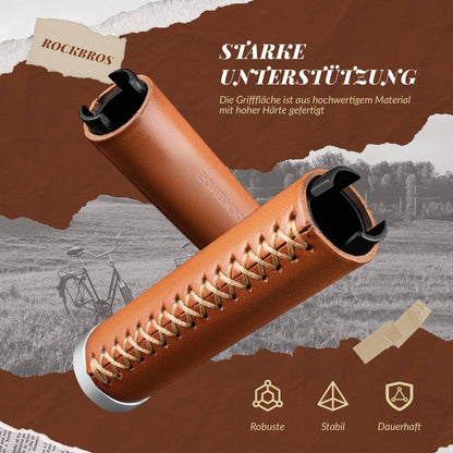 Retro MTB handlebar grips, ergonomic design, ROCKBROS