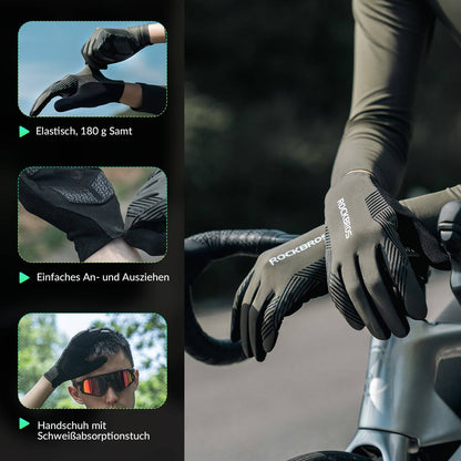 Women's/Men's Cycling Gloves Touchscreen Anti-Slip Thin ROCKBROS