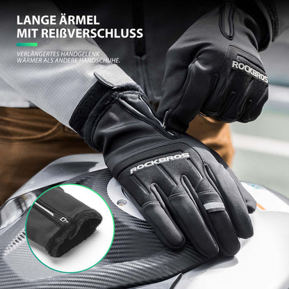Cycling gloves touchscreen warm winter gloves S-XL ROCKBROS