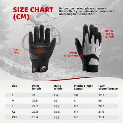 Men's cycling gloves, winter/autumn, MTB, shock-absorbing gloves, ROCKBROS