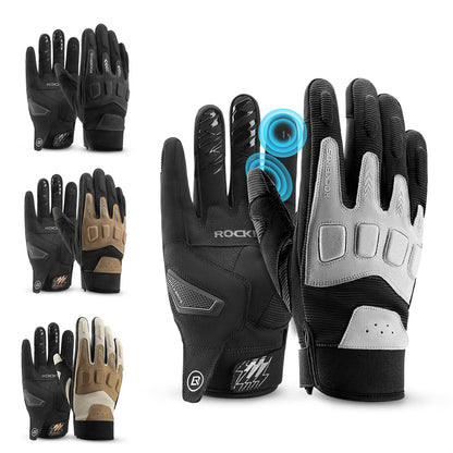 Men's cycling gloves, winter/autumn, MTB, shock-absorbing gloves, ROCKBROS