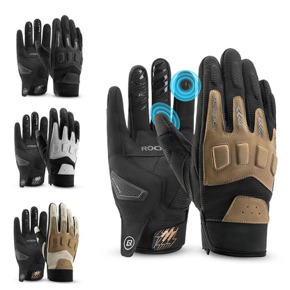 Men's cycling gloves, winter/autumn, MTB, shock-absorbing gloves, ROCKBROS